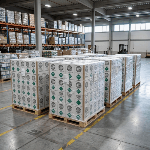 Pallet of R134a refrigerant cylinders